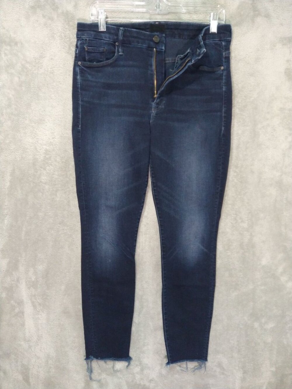 Mother Jeans Womens 29 Blue Denim High Waisted Looker Ankle Fray Last Call